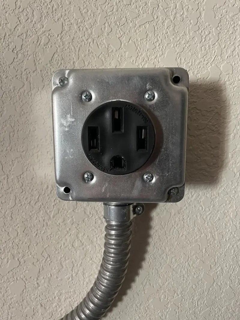 NEMA 14-50 outlet installed for Smart Home Electrical in Central City
